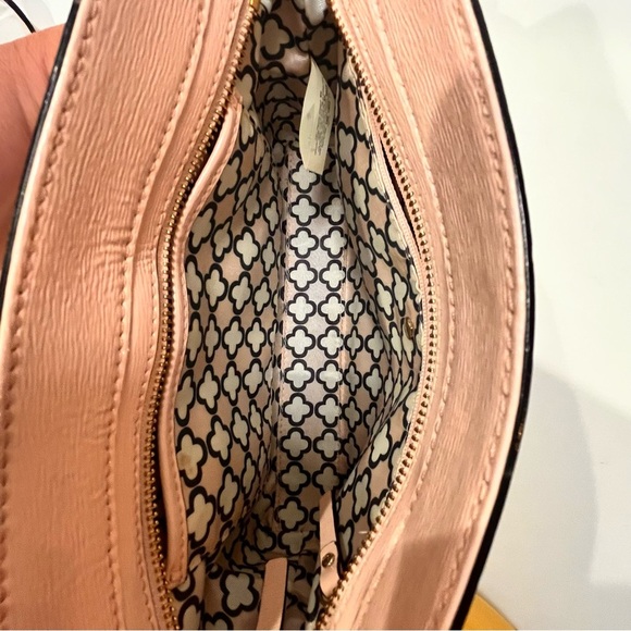 Kate Spade Purse Pink Bow Patent Leather Crossbody Bag Purse Zip Closure Spring - Picture 5 of 11